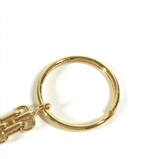 CHANEL key ring metal gold Vintage chain CC COCO Mark Women Used Authentic
