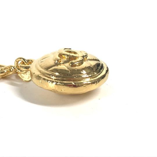 CHANEL key ring metal gold Vintage chain CC COCO Mark Women Used Authentic