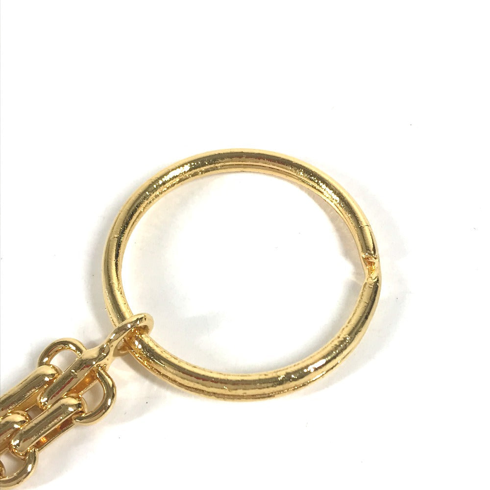 CHANEL key ring metal gold Vintage chain CC COCO Mark Women Used Authentic