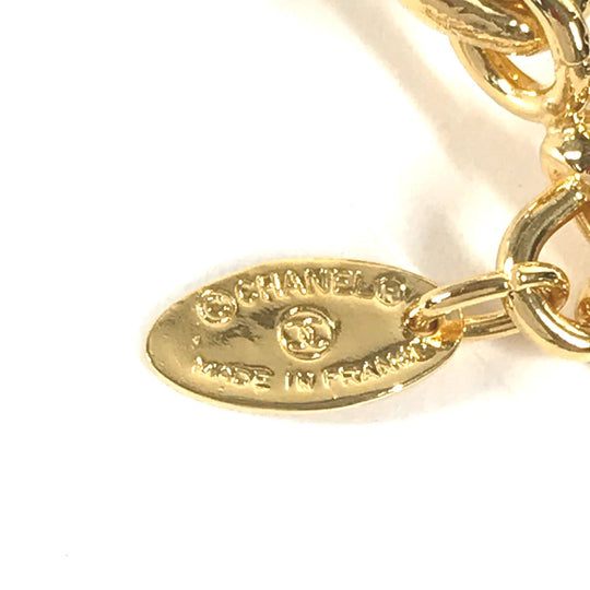 CHANEL key ring metal gold Vintage chain CC COCO Mark Women Used Authentic