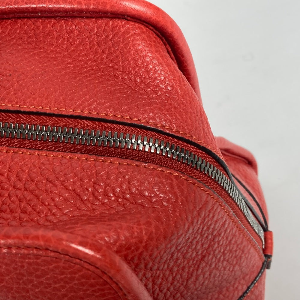 LOEWE Handbag leather Red Barroco Artesano Amazona 36 Women Used Authentic