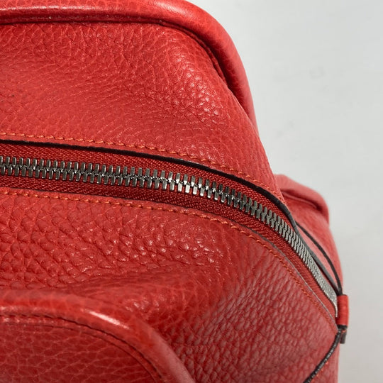 LOEWE Handbag leather Red Barroco Artesano Amazona 36 Women Used Authentic