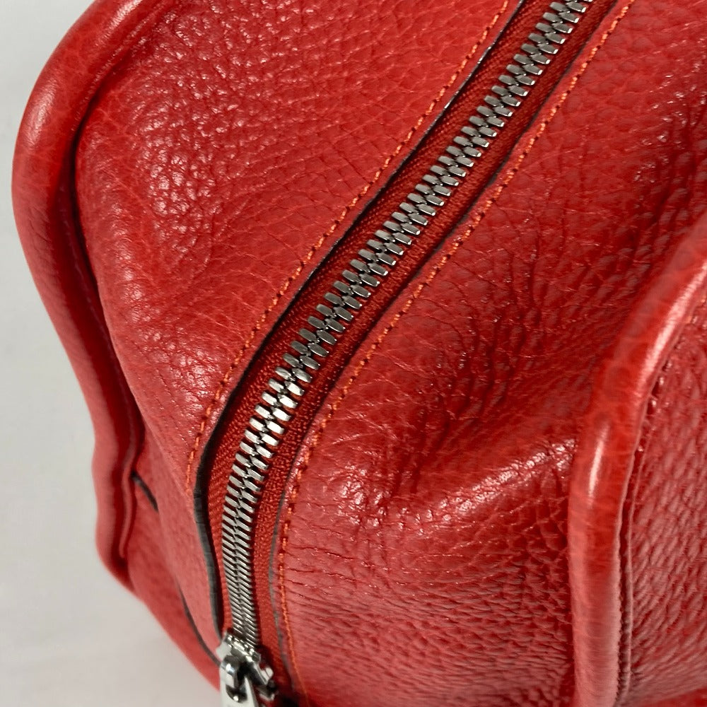 LOEWE Handbag leather Red Barroco Artesano Amazona 36 Women Used Authentic