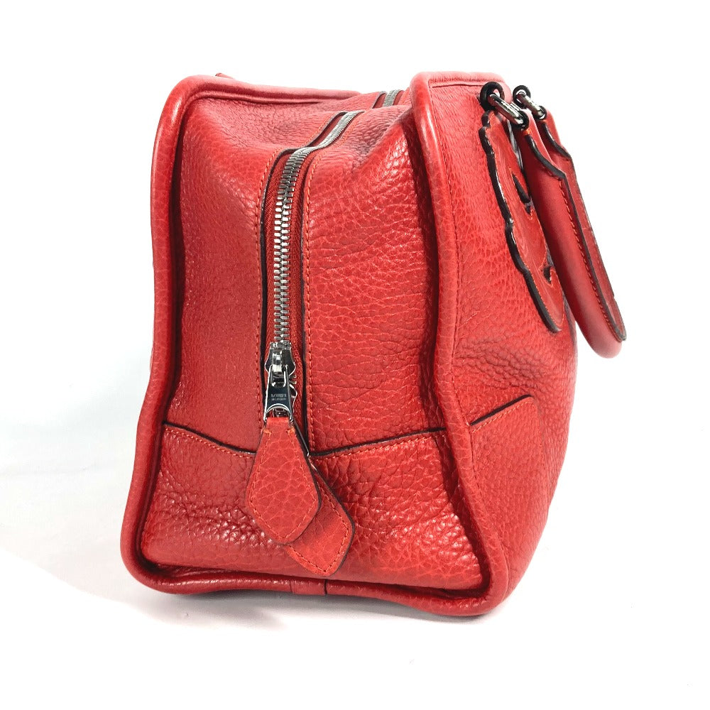LOEWE Handbag leather Red Barroco Artesano Amazona 36 Women Used Authentic