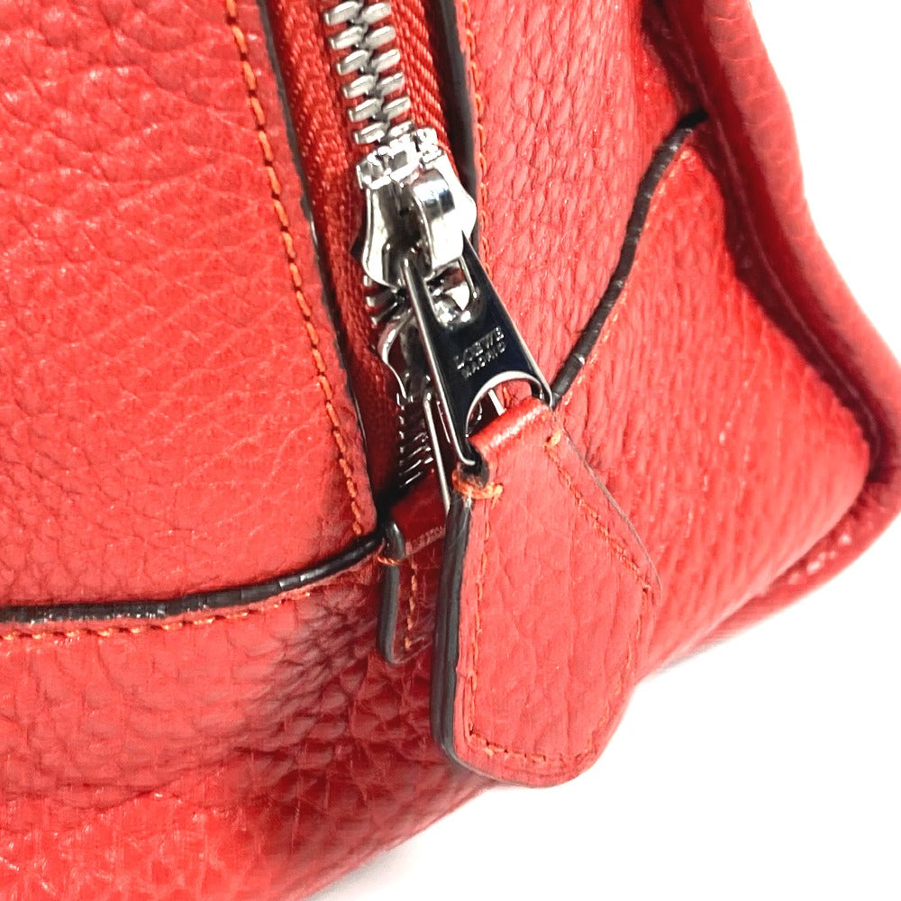 LOEWE Handbag leather Red Barroco Artesano Amazona 36 Women Used Authentic