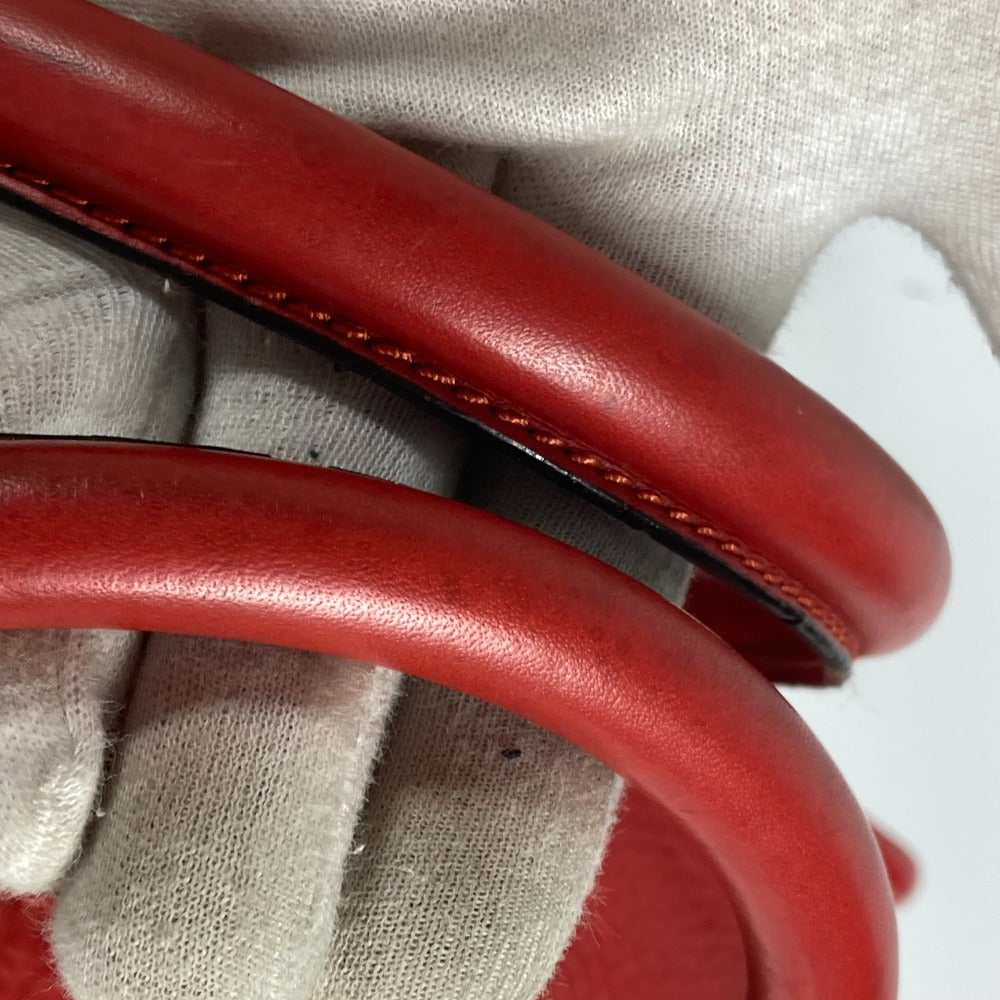 LOEWE Handbag leather Red Barroco Artesano Amazona 36 Women Used Authentic