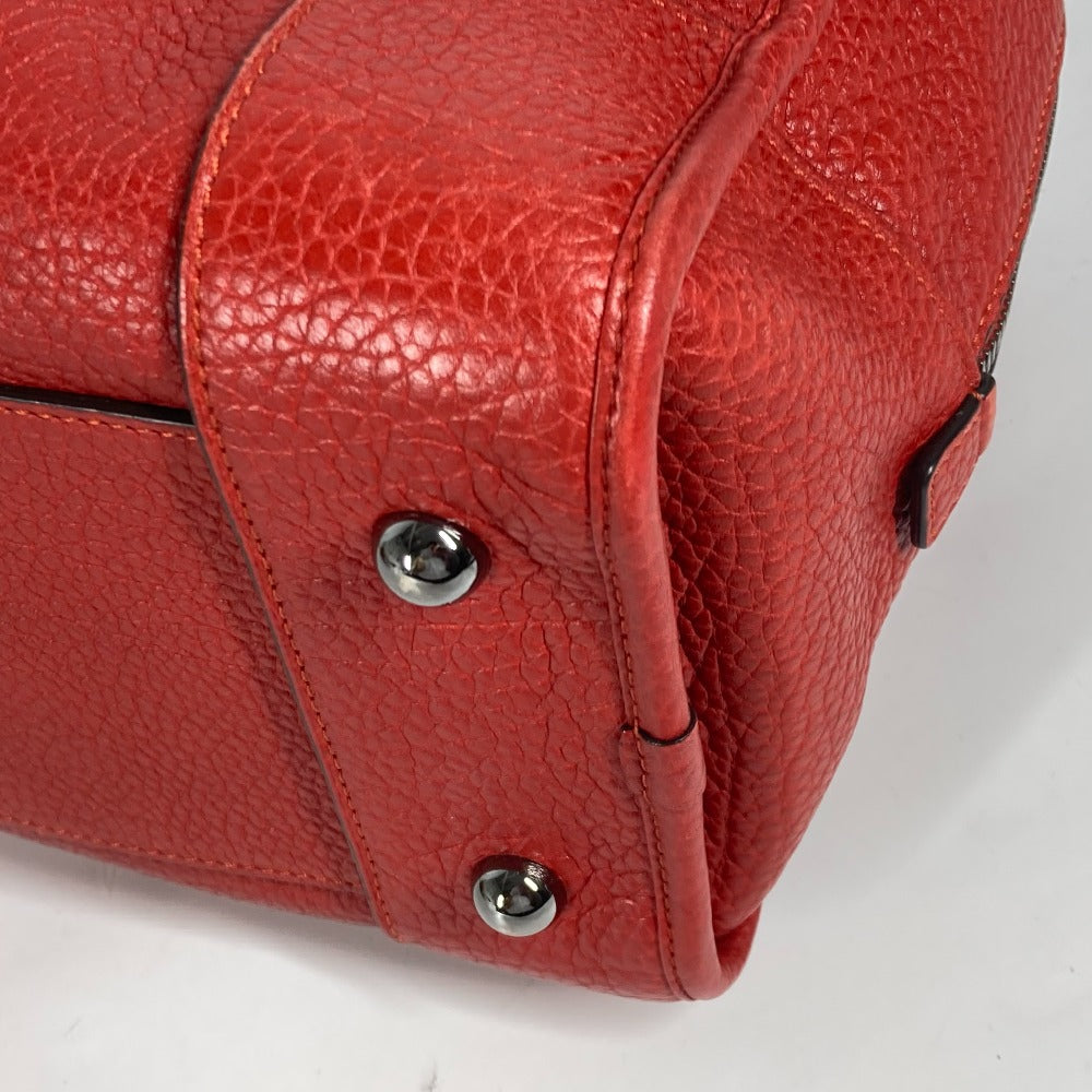 LOEWE Handbag leather Red Barroco Artesano Amazona 36 Women Used Authentic