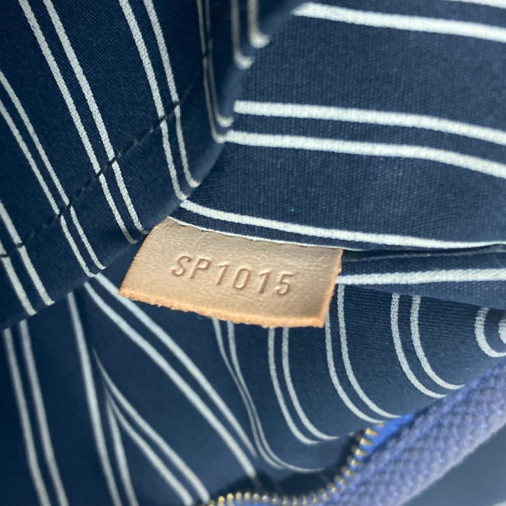 LOUIS VUITTON Tote Bag M40087 Leather / canvas blue Antigua Hippo MM Women Used Authentic