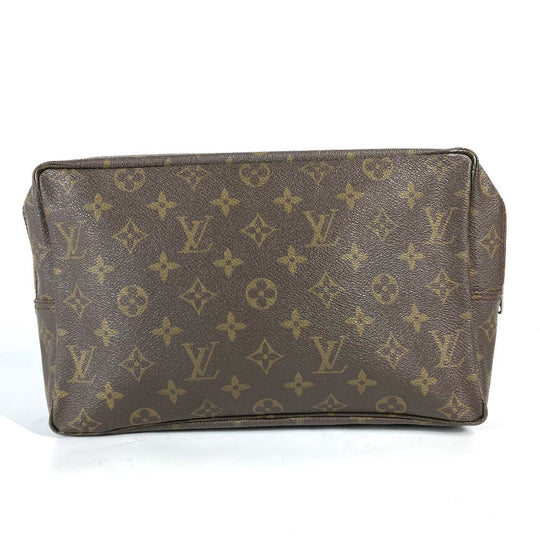 LOUIS VUITTON Cosmetics Pouch M47522 Monogram canvas Brown Monogram Truth Cracking Ty 28 Women Used Authentic