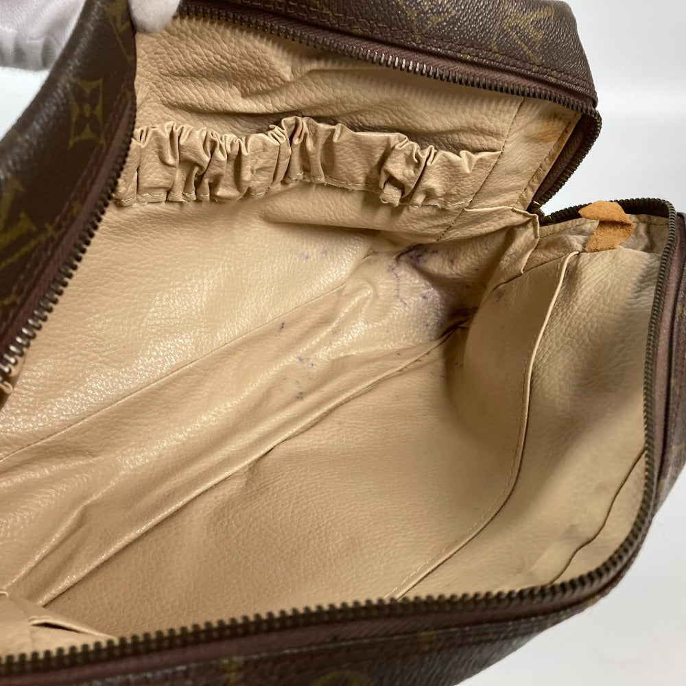 LOUIS VUITTON Cosmetics Pouch M47522 Monogram canvas Brown Monogram Truth Cracking Ty 28 Women Used Authentic