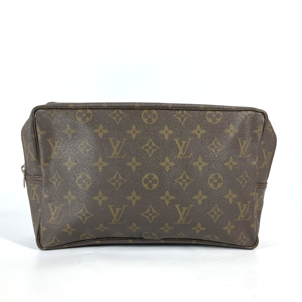 LOUIS VUITTON Cosmetics Pouch M47522 Monogram canvas Brown Monogram Truth Cracking Ty 28 Women Used Authentic