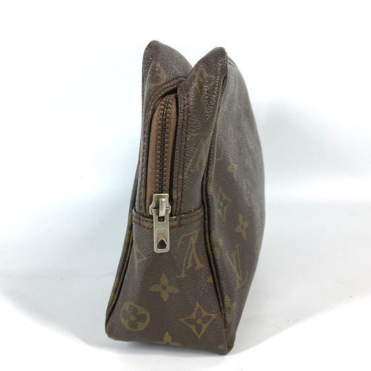 LOUIS VUITTON Cosmetics Pouch M47522 Monogram canvas Brown Monogram Truth Cracking Ty 28 Women Used Authentic