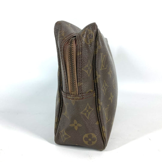 LOUIS VUITTON Cosmetics Pouch M47522 Monogram canvas Brown Monogram Truth Cracking Ty 28 Women Used Authentic