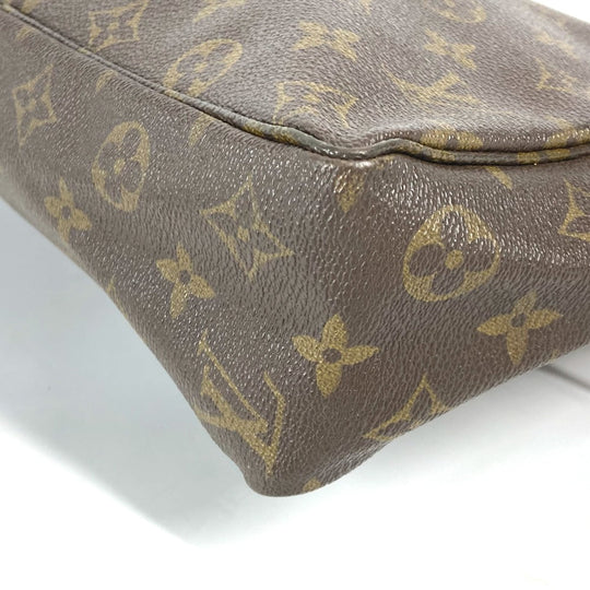 LOUIS VUITTON Cosmetics Pouch M47522 Monogram canvas Brown Monogram Truth Cracking Ty 28 Women Used Authentic