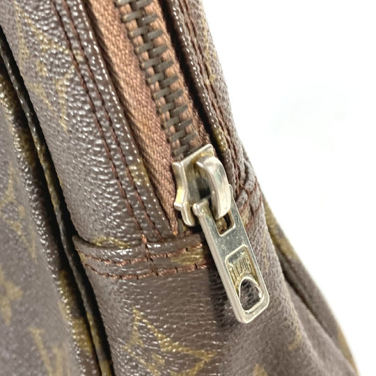 LOUIS VUITTON Cosmetics Pouch M47522 Monogram canvas Brown Monogram Truth Cracking Ty 28 Women Used Authentic