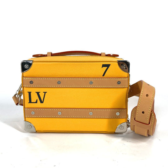 LOUIS VUITTON Shoulder Bag M59669 Calf leather Orange Virgil abloh steering wheel soft trunk mens Used Authentic