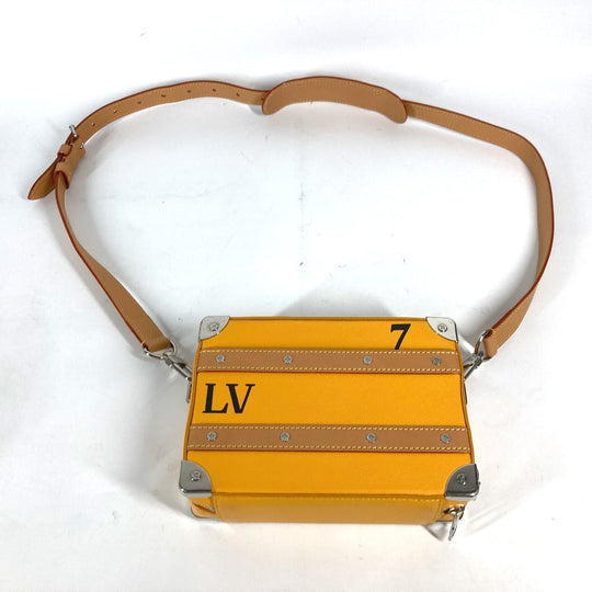 LOUIS VUITTON Shoulder Bag M59669 Calf leather Orange Virgil abloh steering wheel soft trunk mens Used Authentic