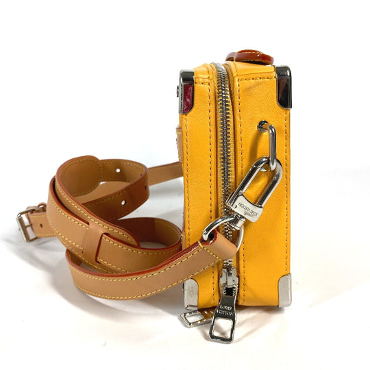 LOUIS VUITTON Shoulder Bag M59669 Calf leather Orange Virgil abloh steering wheel soft trunk mens Used Authentic