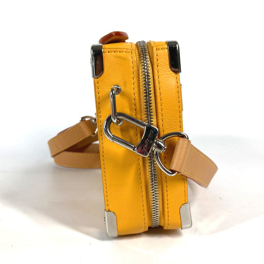 LOUIS VUITTON Shoulder Bag M59669 Calf leather Orange Virgil abloh steering wheel soft trunk mens Used Authentic