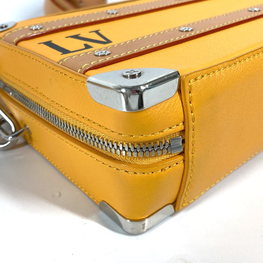 LOUIS VUITTON Shoulder Bag M59669 Calf leather Orange Virgil abloh steering wheel soft trunk mens Used Authentic