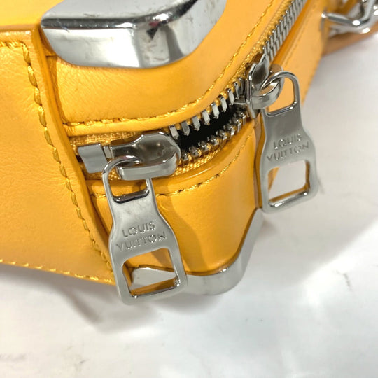 LOUIS VUITTON Shoulder Bag M59669 Calf leather Orange Virgil abloh steering wheel soft trunk mens Used Authentic