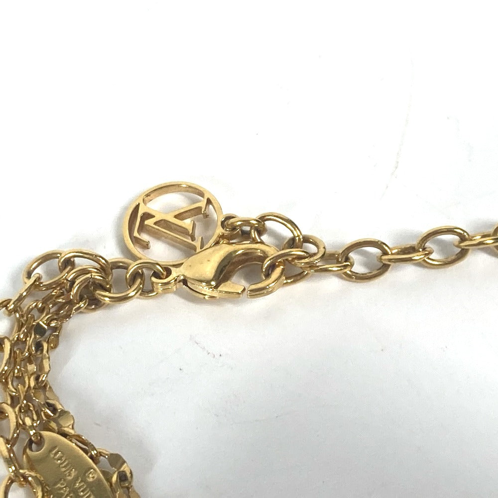 LOUIS VUITTON bracelet M68375 metal gold Accessories Blooming Bracelet Strass Bracelet Women Used Authentic