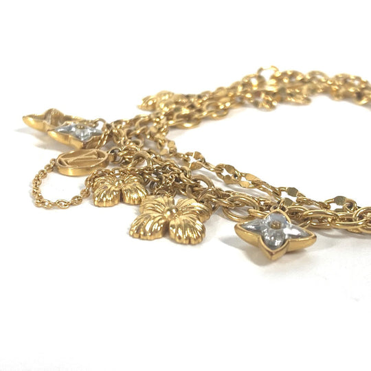 LOUIS VUITTON bracelet M68375 metal gold Accessories Blooming Bracelet Strass Bracelet Women Used Authentic