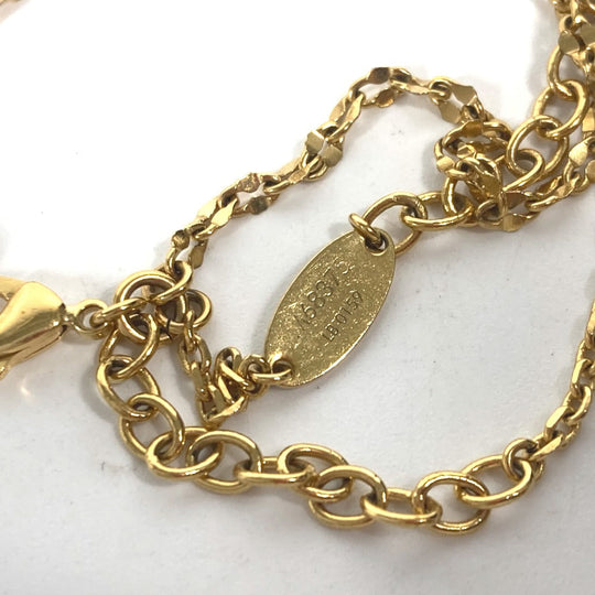 LOUIS VUITTON bracelet M68375 metal gold Accessories Blooming Bracelet Strass Bracelet Women Used Authentic