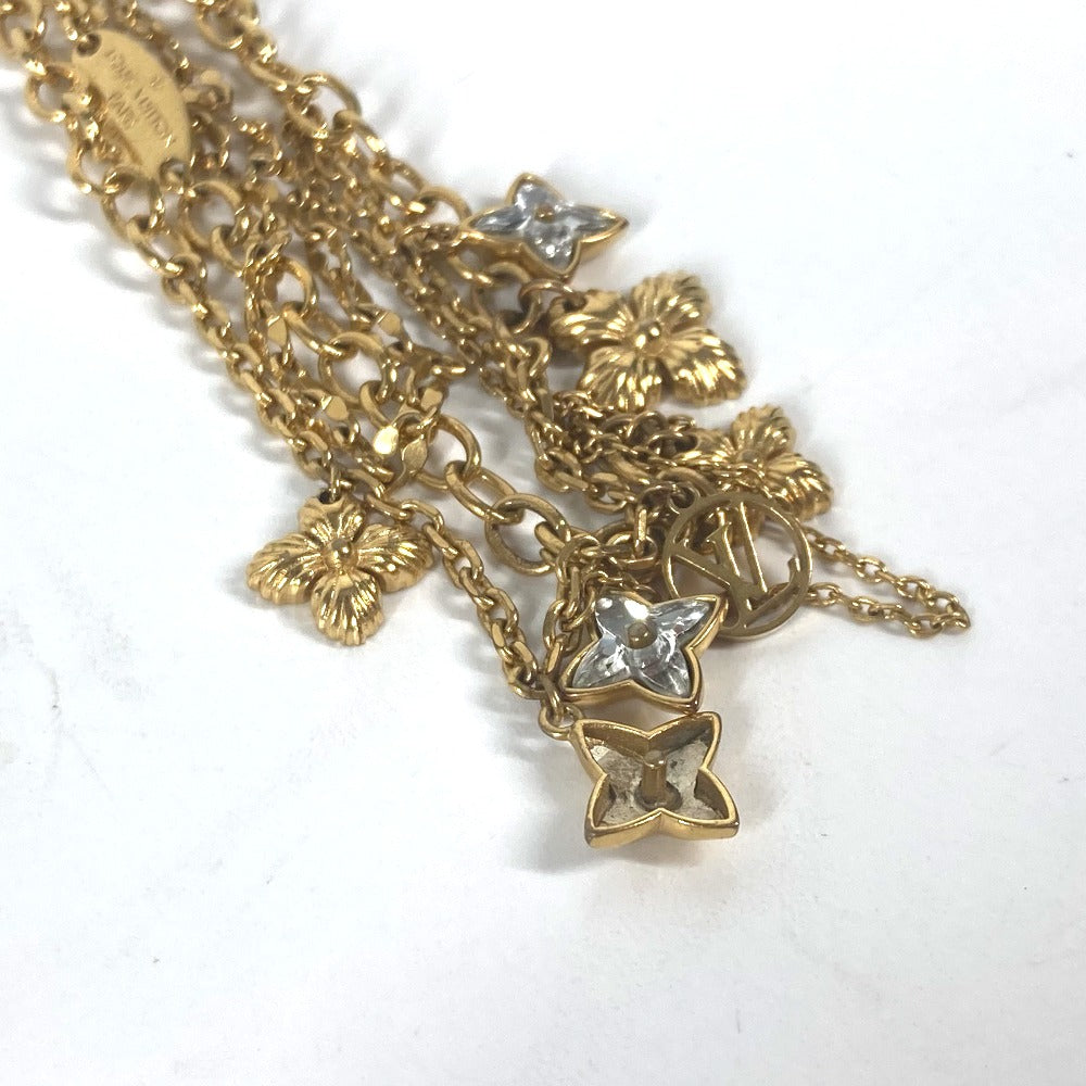 LOUIS VUITTON bracelet M68375 metal gold Accessories Blooming Bracelet Strass Bracelet Women Used Authentic