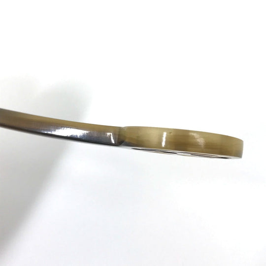 HERMES hair accessory Buffalo horn Brown Hairpins Hair Picks Women Used Authentic