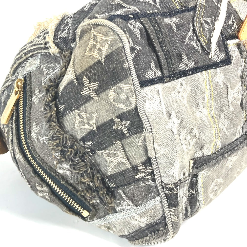 LOUIS VUITTON Boston Duffel bag M95381 Monogram denim black Monogram Denim Patchwork Speedy 30 unisex(Unisex) Used Authentic