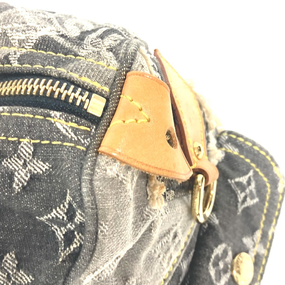 LOUIS VUITTON Boston Duffel bag M95381 Monogram denim black Monogram Denim Patchwork Speedy 30 unisex(Unisex) Used Authentic