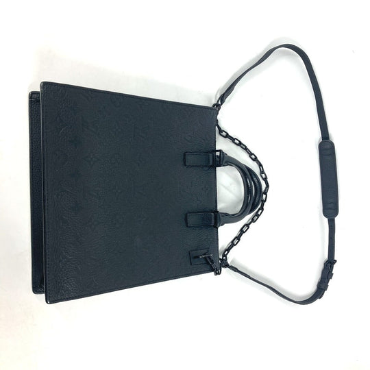 LOUIS VUITTON Shoulder Bag M55924  Taurillon Clemence Leather black Monogram Taurillon Clemence Sac Plat