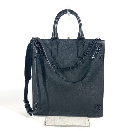 LOUIS VUITTON Shoulder Bag M55924  Taurillon Clemence Leather black Monogram Taurillon Clemence Sac Plat