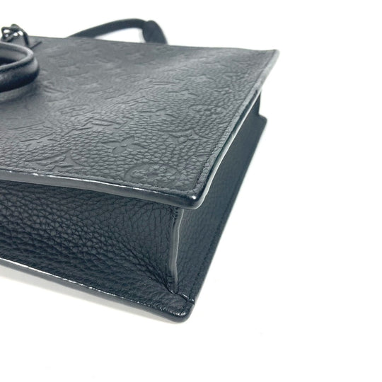 LOUIS VUITTON Shoulder Bag M55924  Taurillon Clemence Leather black Monogram Taurillon Clemence Sac Plat