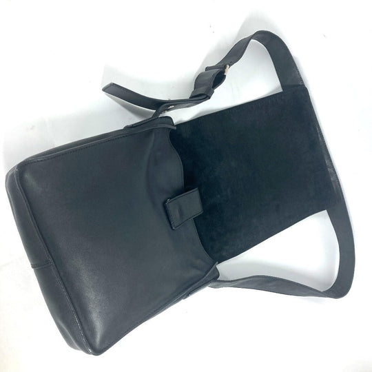 CHANEL Shoulder Bag leather black Bag Crossbody CC COCO Mark Coco Chanel Design