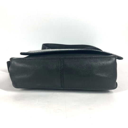 CHANEL Shoulder Bag leather black Bag Crossbody CC COCO Mark Coco Chanel Design