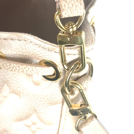LOUIS VUITTON Shoulder Bag M81463 Monogram Ann Platt Leather beige Monogram Ann Platt Nanonoe Summer Stardust Women Used Authentic