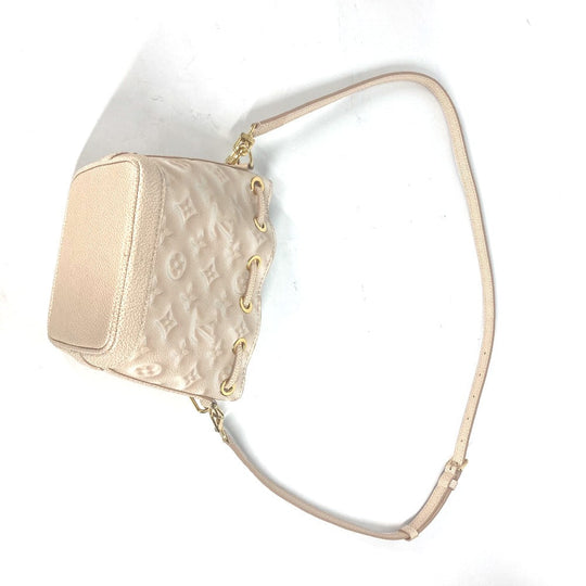 LOUIS VUITTON Shoulder Bag M81463 Monogram Ann Platt Leather beige Monogram Ann Platt Nanonoe Summer Stardust Women Used Authentic