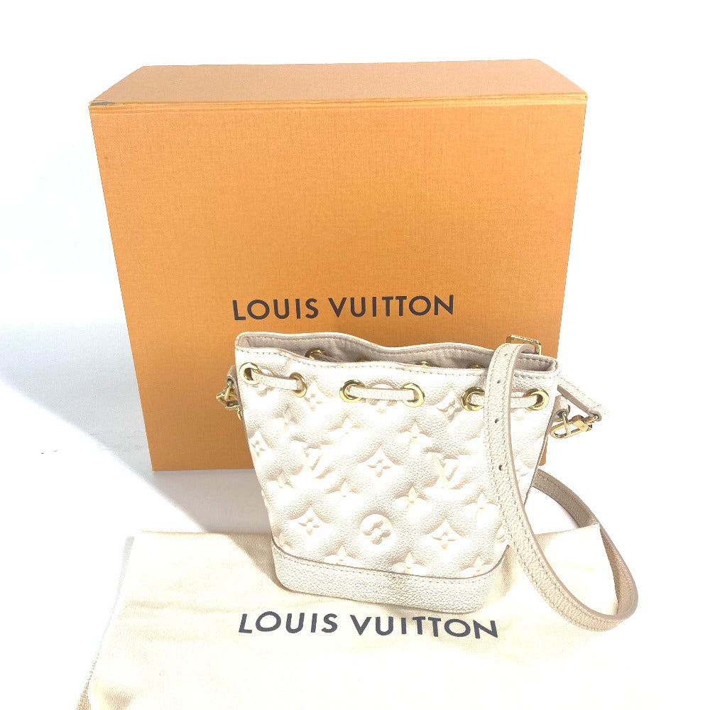 LOUIS VUITTON Shoulder Bag M81463 Monogram Ann Platt Leather beige Monogram Ann Platt Nanonoe Summer Stardust Women Used Authentic