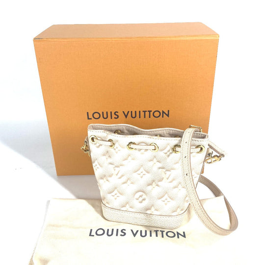 LOUIS VUITTON Shoulder Bag M81463 Monogram Ann Platt Leather beige Monogram Ann Platt Nanonoe Summer Stardust Women Used Authentic