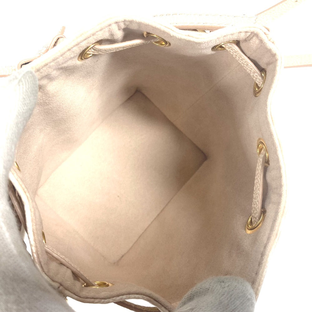 LOUIS VUITTON Shoulder Bag M81463 Monogram Ann Platt Leather beige Monogram Ann Platt Nanonoe Summer Stardust Women Used Authentic
