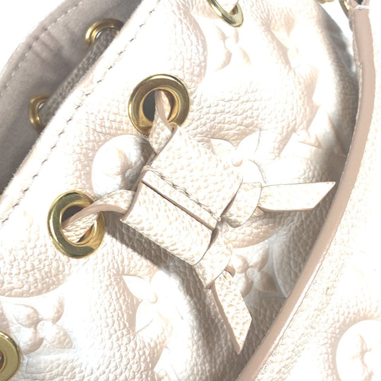 LOUIS VUITTON Shoulder Bag M81463 Monogram Ann Platt Leather beige Monogram Ann Platt Nanonoe Summer Stardust Women Used Authentic