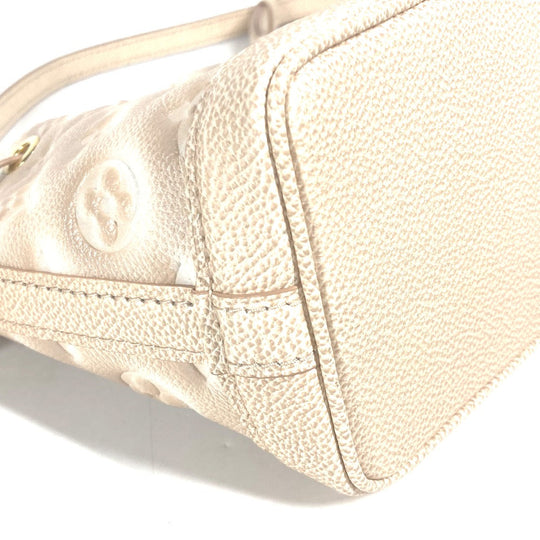 LOUIS VUITTON Shoulder Bag M81463 Monogram Ann Platt Leather beige Monogram Ann Platt Nanonoe Summer Stardust Women Used Authentic