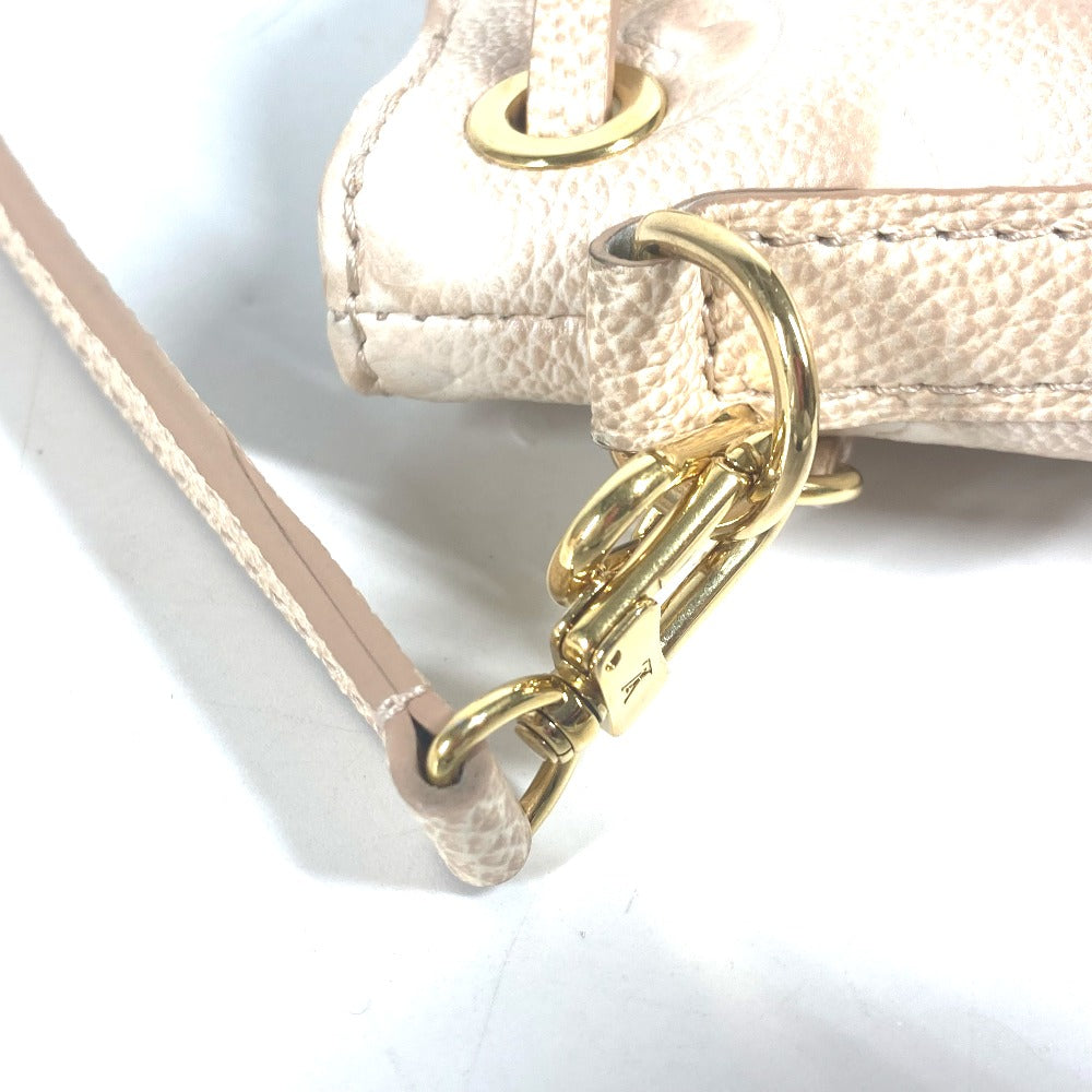 LOUIS VUITTON Shoulder Bag M81463 Monogram Ann Platt Leather beige Monogram Ann Platt Nanonoe Summer Stardust Women Used Authentic