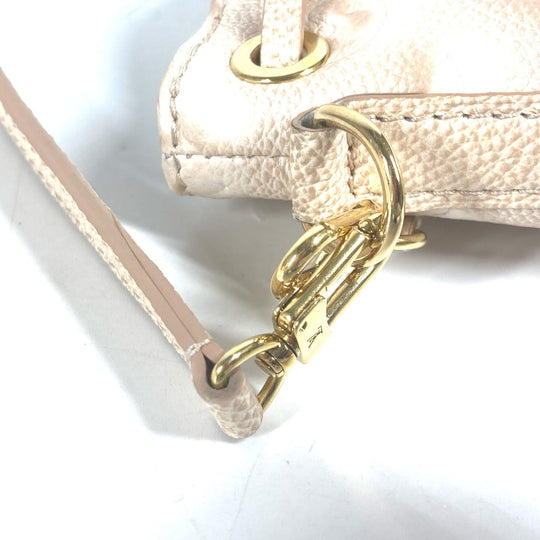 LOUIS VUITTON Shoulder Bag M81463 Monogram Ann Platt Leather beige Monogram Ann Platt Nanonoe Summer Stardust Women Used Authentic