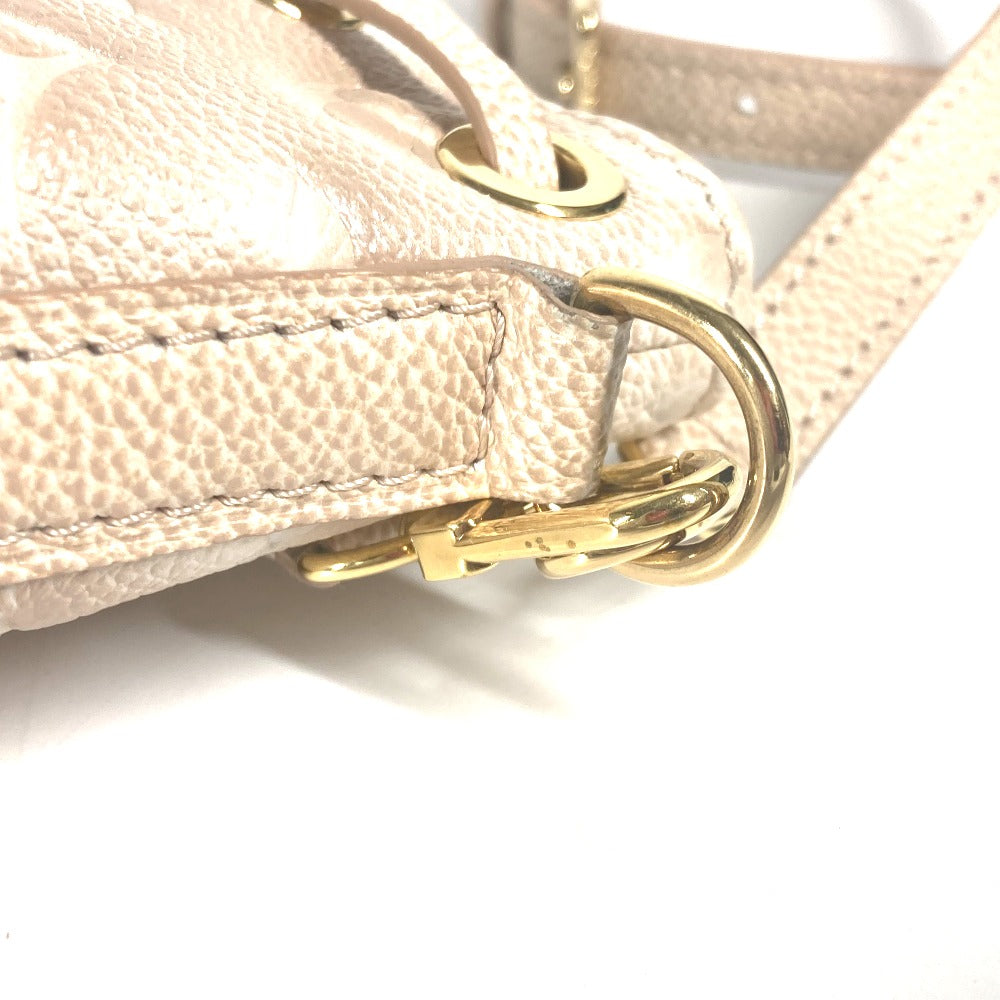 LOUIS VUITTON Shoulder Bag M81463 Monogram Ann Platt Leather beige Monogram Ann Platt Nanonoe Summer Stardust Women Used Authentic