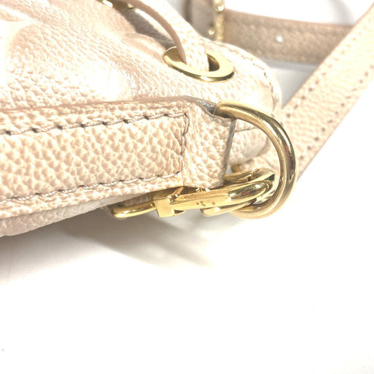 LOUIS VUITTON Shoulder Bag M81463 Monogram Ann Platt Leather beige Monogram Ann Platt Nanonoe Summer Stardust Women Used Authentic