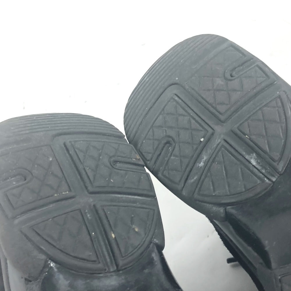CHANEL sneakers G33745 canvas black CC COCO Mark logo Trainers 37