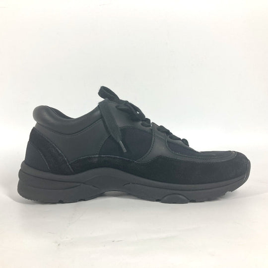 CHANEL sneakers G33745 canvas black CC COCO Mark logo Trainers 37